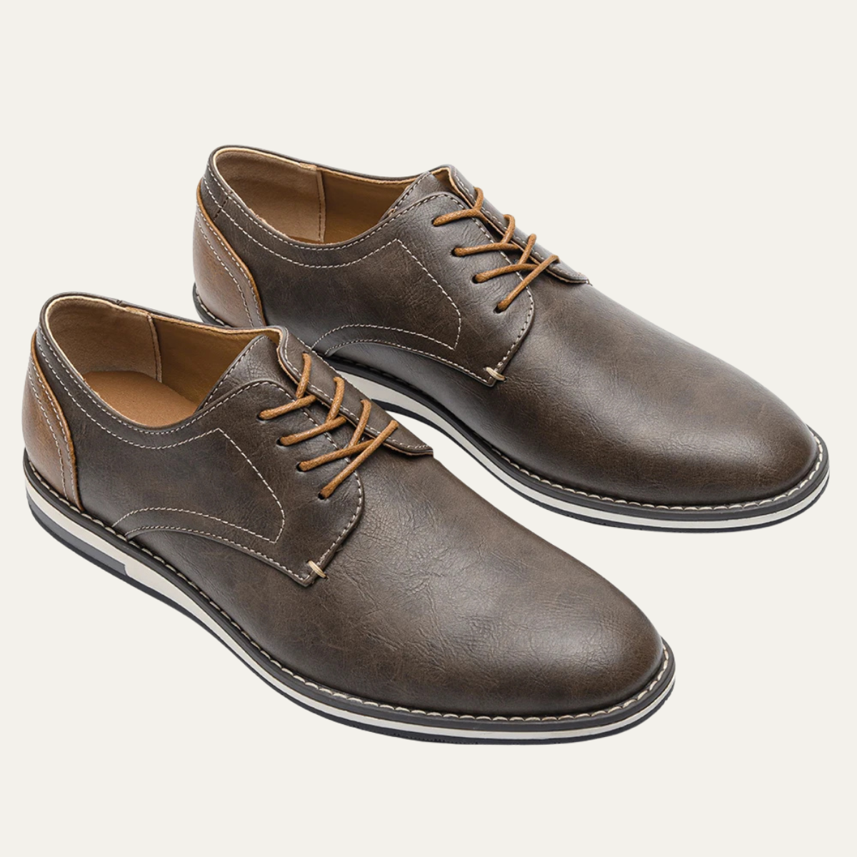 The Hartwell Men’s Two Tone Casual Oxford Leather Sneakers