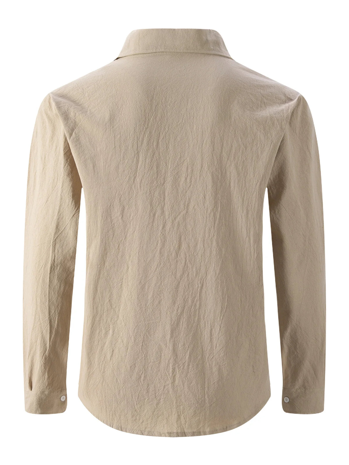 Men’s Linen Button Up Shirt – Casual Summer Beachwear Top