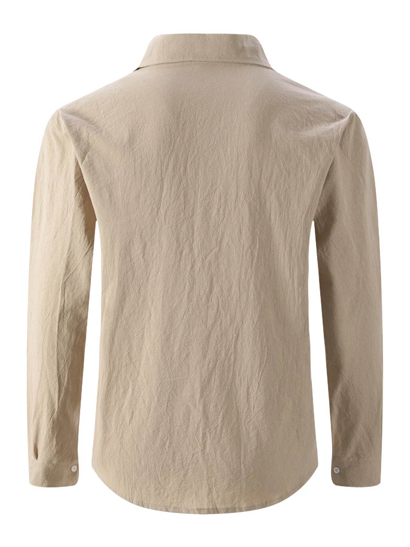 Men’s Linen Button Up Shirt – Casual Summer Beachwear Top