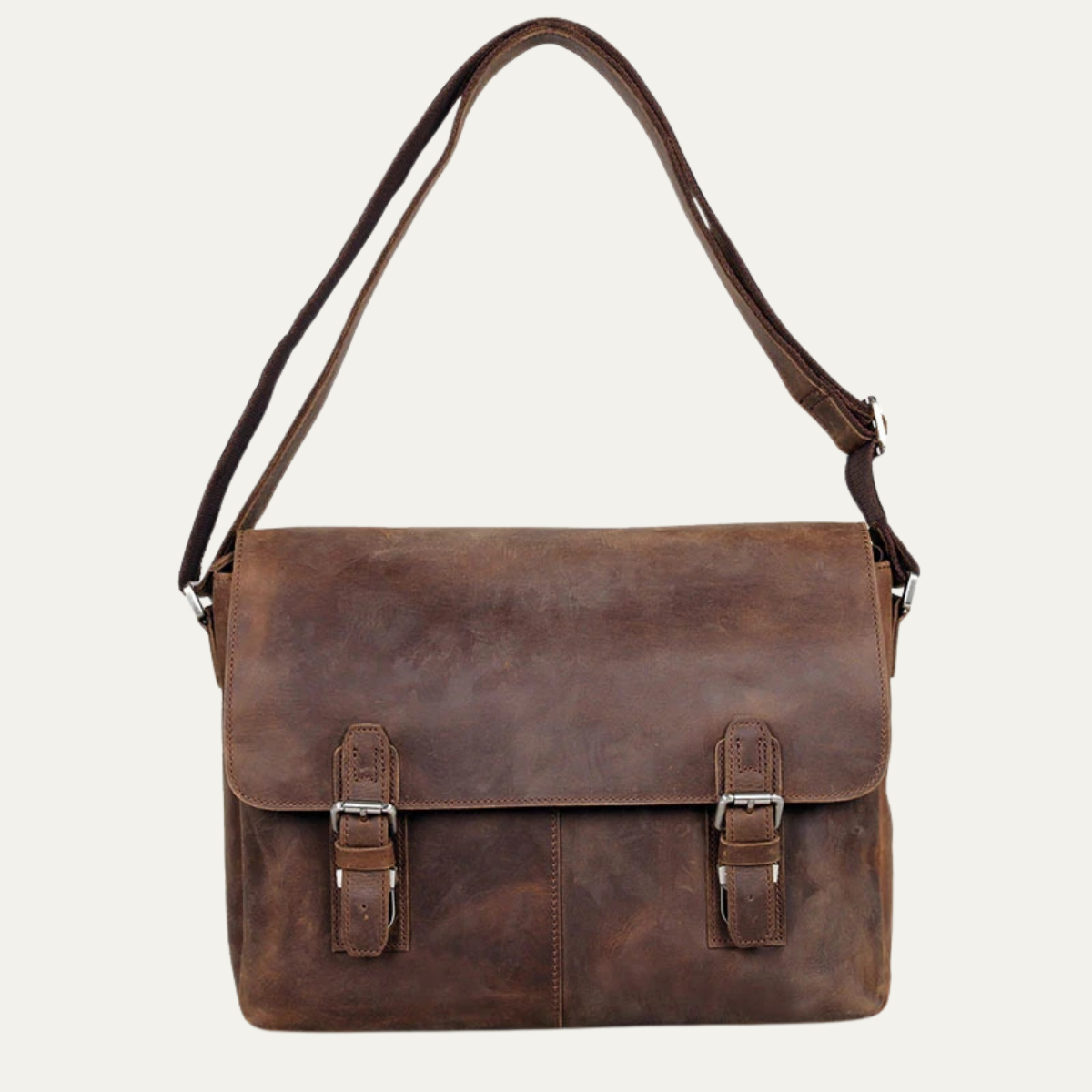 Men’s Leather Retro Crossbody Shoulder Bag
