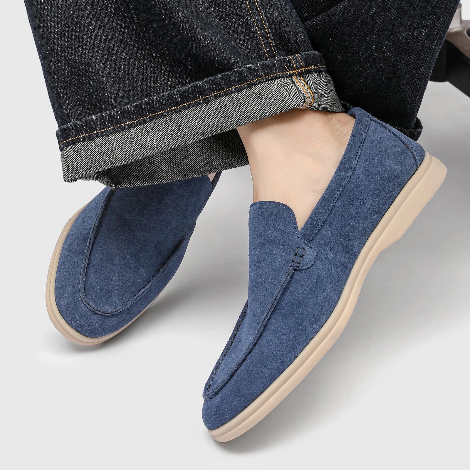 Men’s Suede Loafers – Lightweight Slip On Casual Moccasins