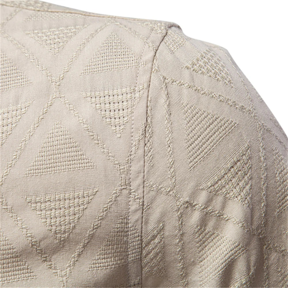 Men’s Cotton Short Sleeve Shirt – Casual Button Up Summer Top