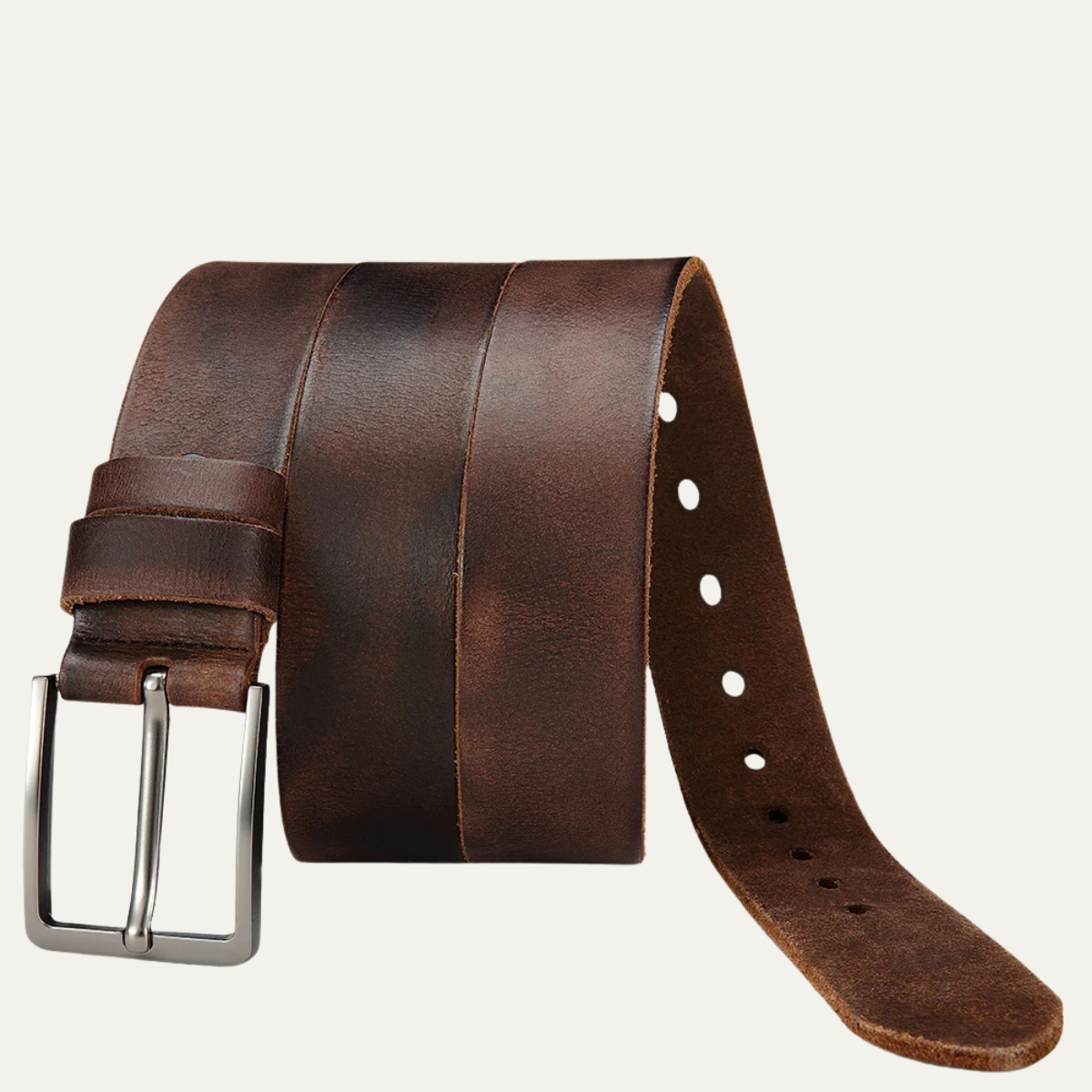 Men’s Classic Leather Buckle Casual & Business Waist Belt
