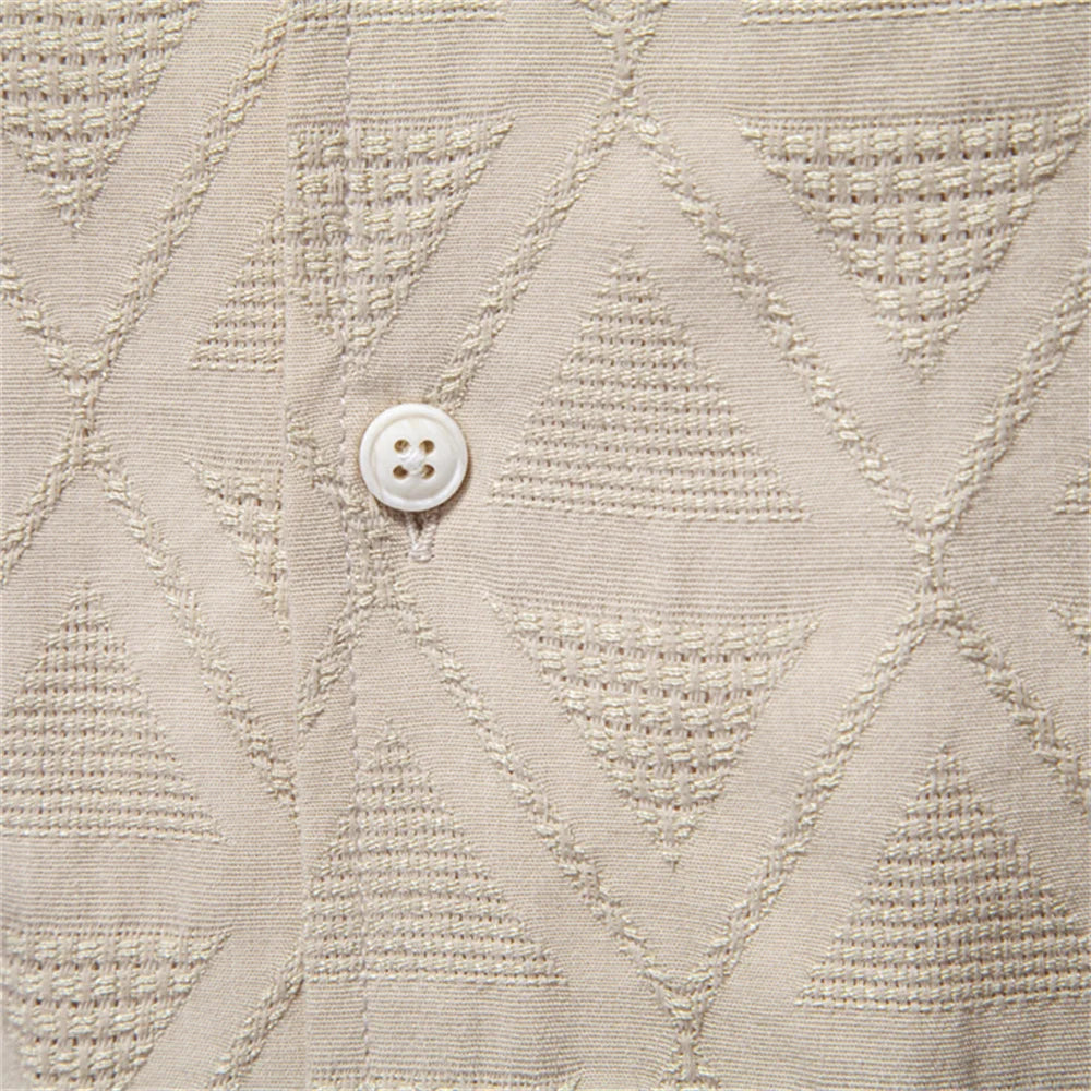 Men’s Cotton Short Sleeve Shirt – Casual Button Up Summer Top