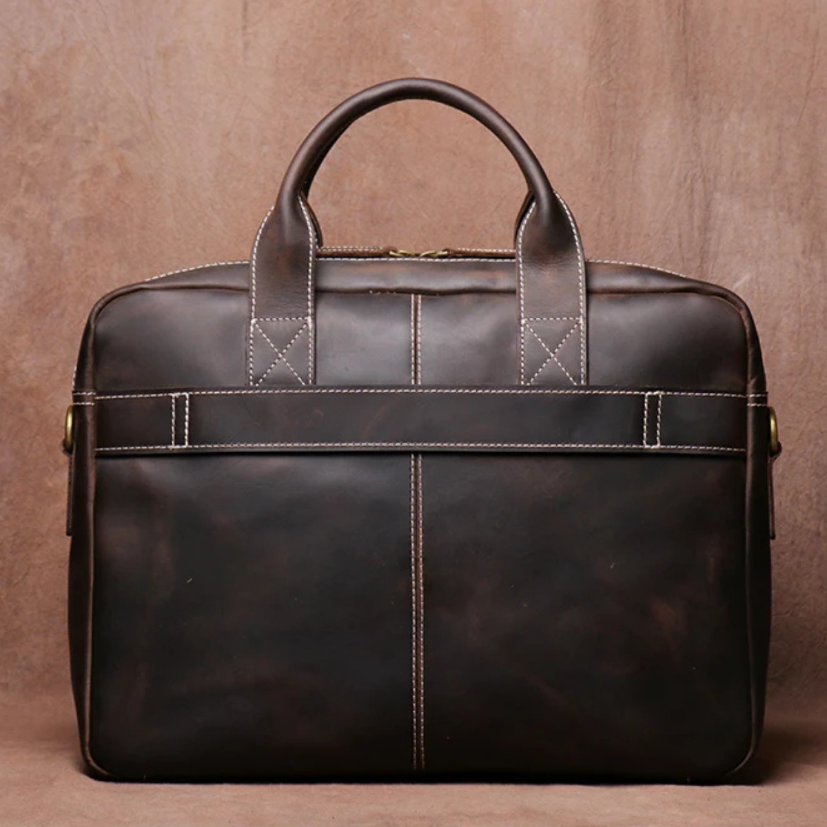 Men’s Vintage Business Leather Laptop Briefcase