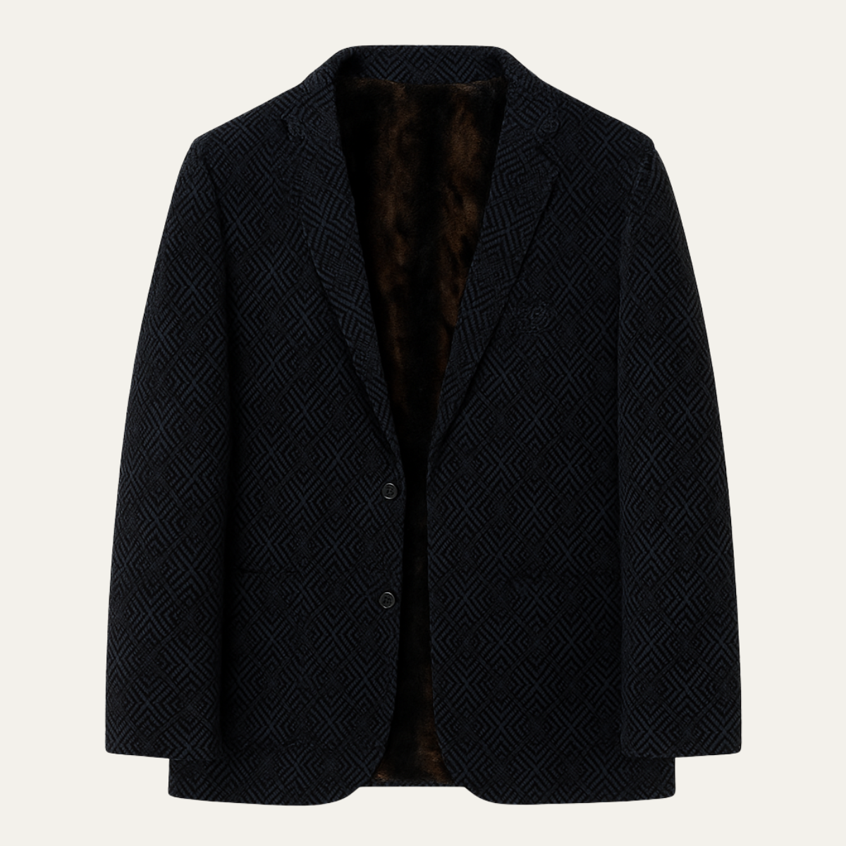 The Tremezzo Men's Wool Blend Warm Fleece Lined Blazer Jacket