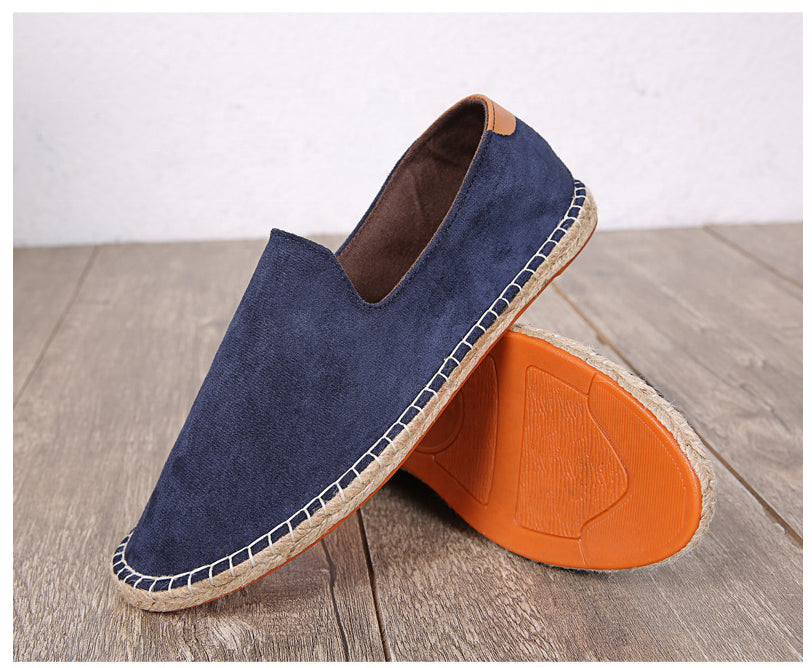 Men’s Suede Espadrilles – Casual Slip On Summer Loafers