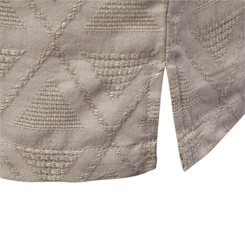 Men’s Cotton Short Sleeve Shirt – Casual Button Up Summer Top