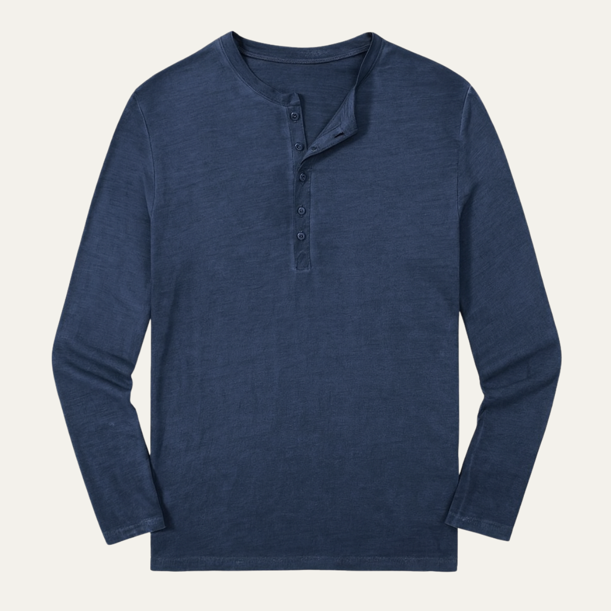 The Sheffield Men&#39;s Long Sleeve Henley Shirt - Modern Cotton Top
