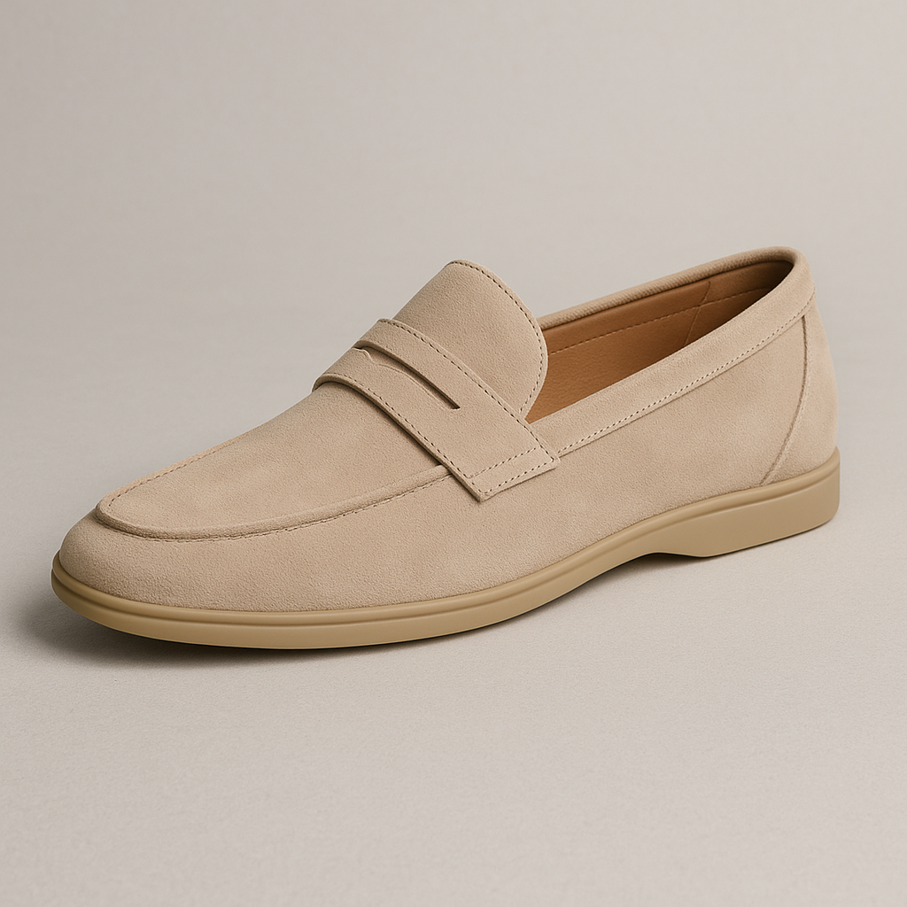 Men’s Comfortable Suede Slip On Loafers-The British Gentlemen