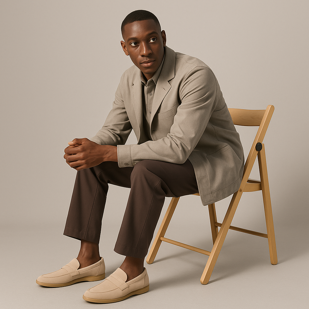 Men’s Comfortable Suede Slip On Loafers-The British Gentlemen