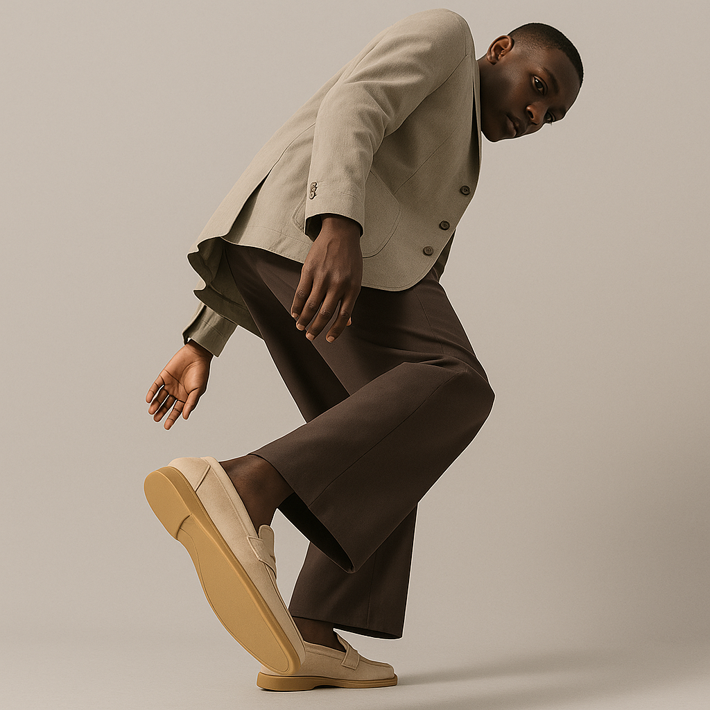 Men’s Comfortable Suede Slip On Loafers-The British Gentlemen