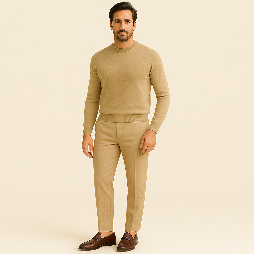 Men Elegant Leather Loafers Slip On Shoes-The British Gentlemen