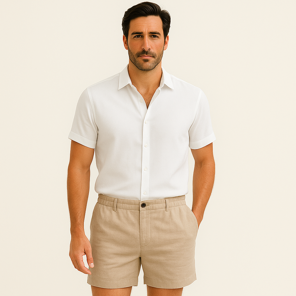 The Linton Linen Shorts – Tailored Summer Shorts for Men