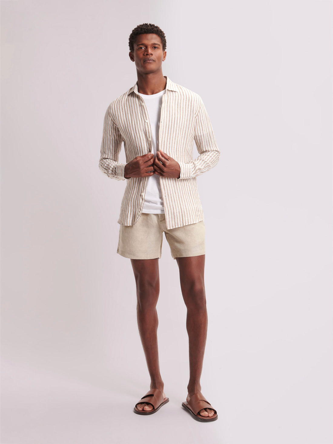 Men's Premium Linen Tailored Breathable Shorts-The British Gentlemen