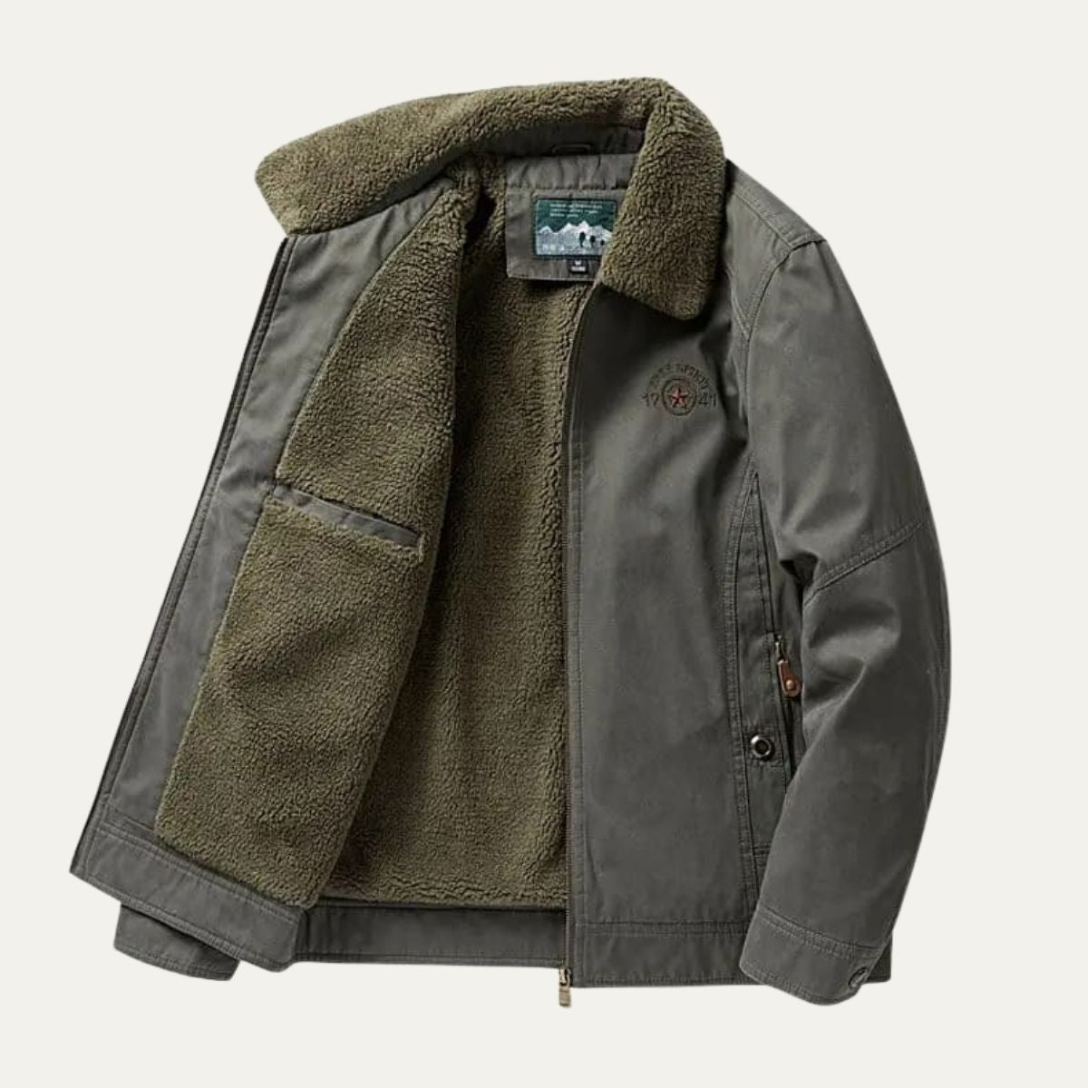 The Neive Men’s Winter Fleece Lined Lightweight Blazer Jacket