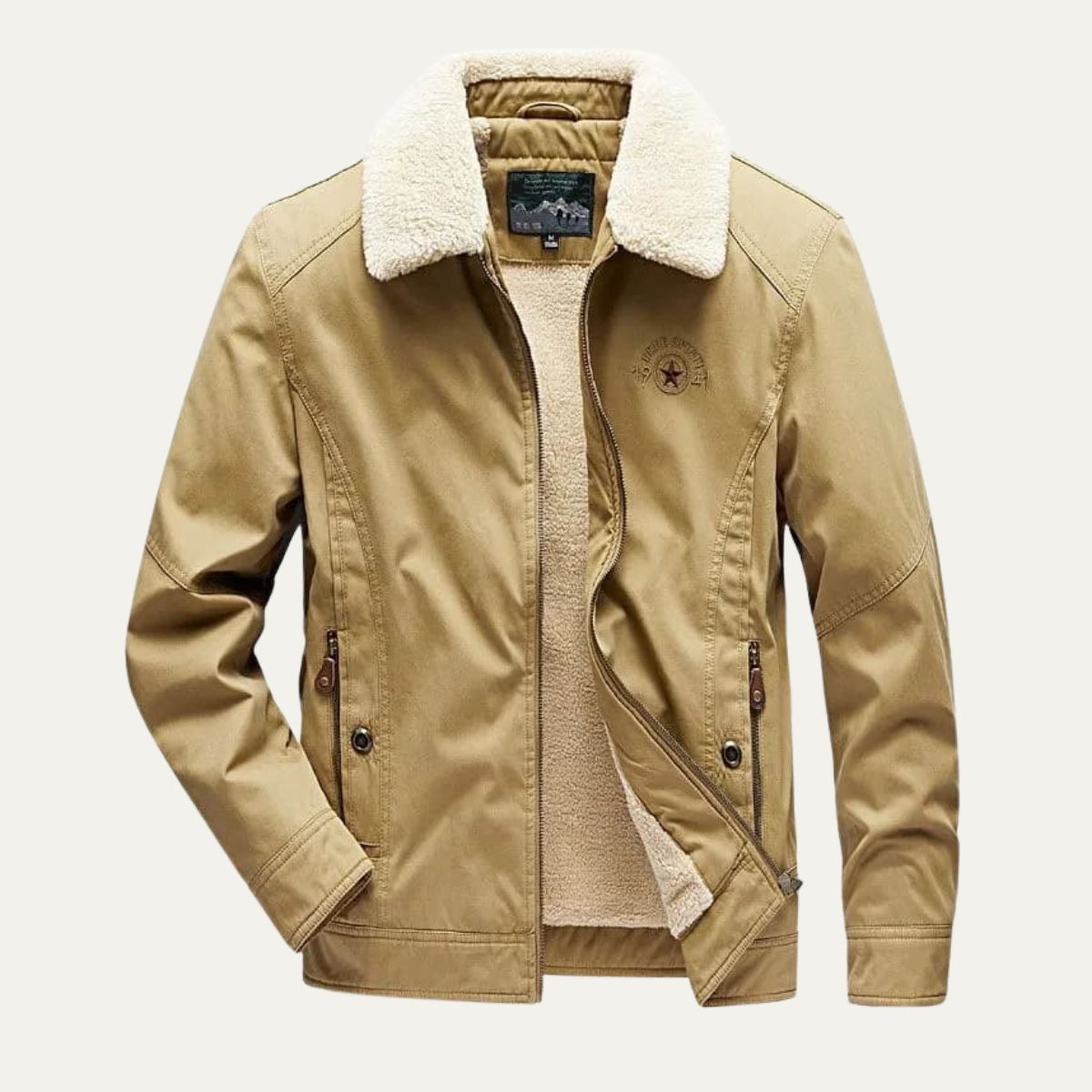 The Neive Men’s Winter Fleece Lined Lightweight Blazer Jacket