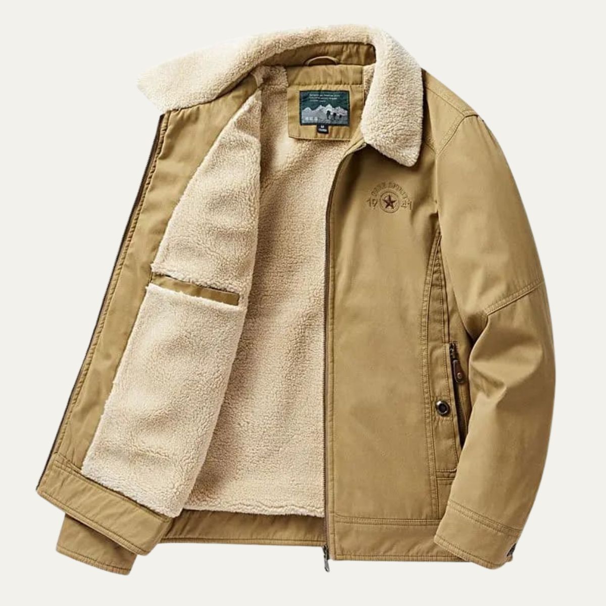 The Neive Men’s Winter Fleece Lined Lightweight Blazer Jacket