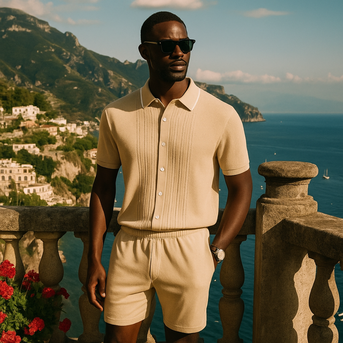 The Monaco Lightweight Linen Set