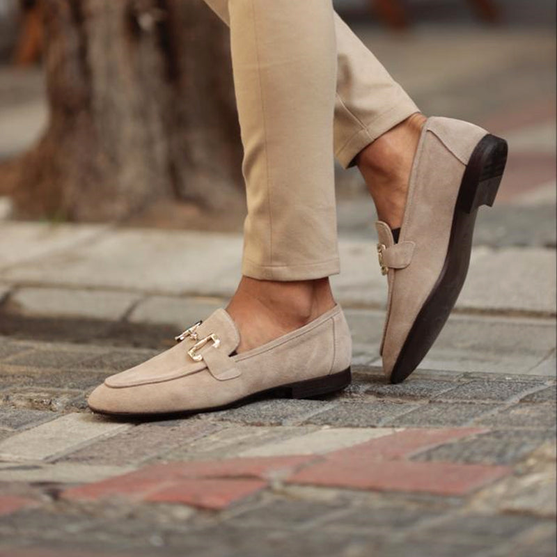 Comfortable Loafers with Horsebit Detail and Almond Toe