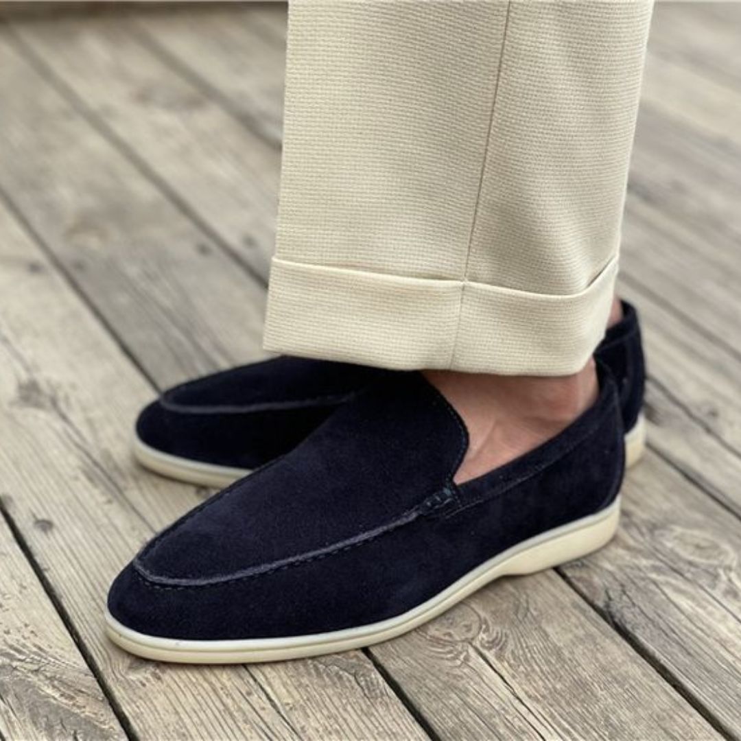 Low Profile Slip-On Loafers with Cushioned Memory Foam Insole
