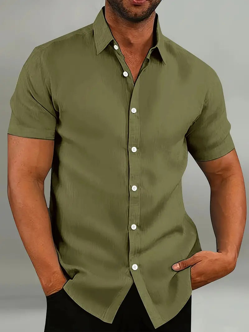 Lightweight Short Sleeve Shirt with Breathable Ventilation