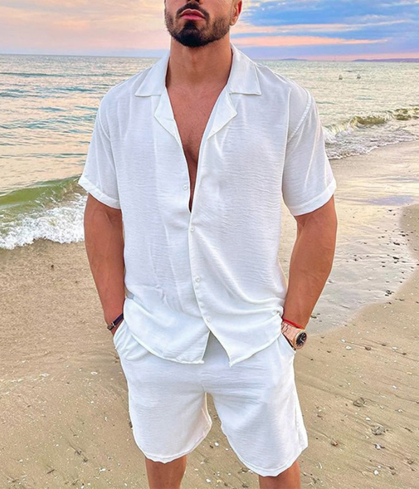 Relaxed Fit Two-Piece Set - Comfortable Polyester Blend for Easy Movement