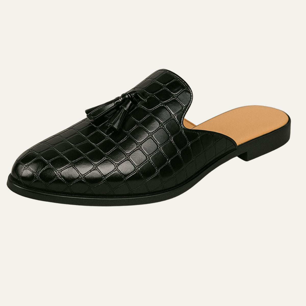 Men's Leather Mule Loafers – Slip-On Comfort & Style