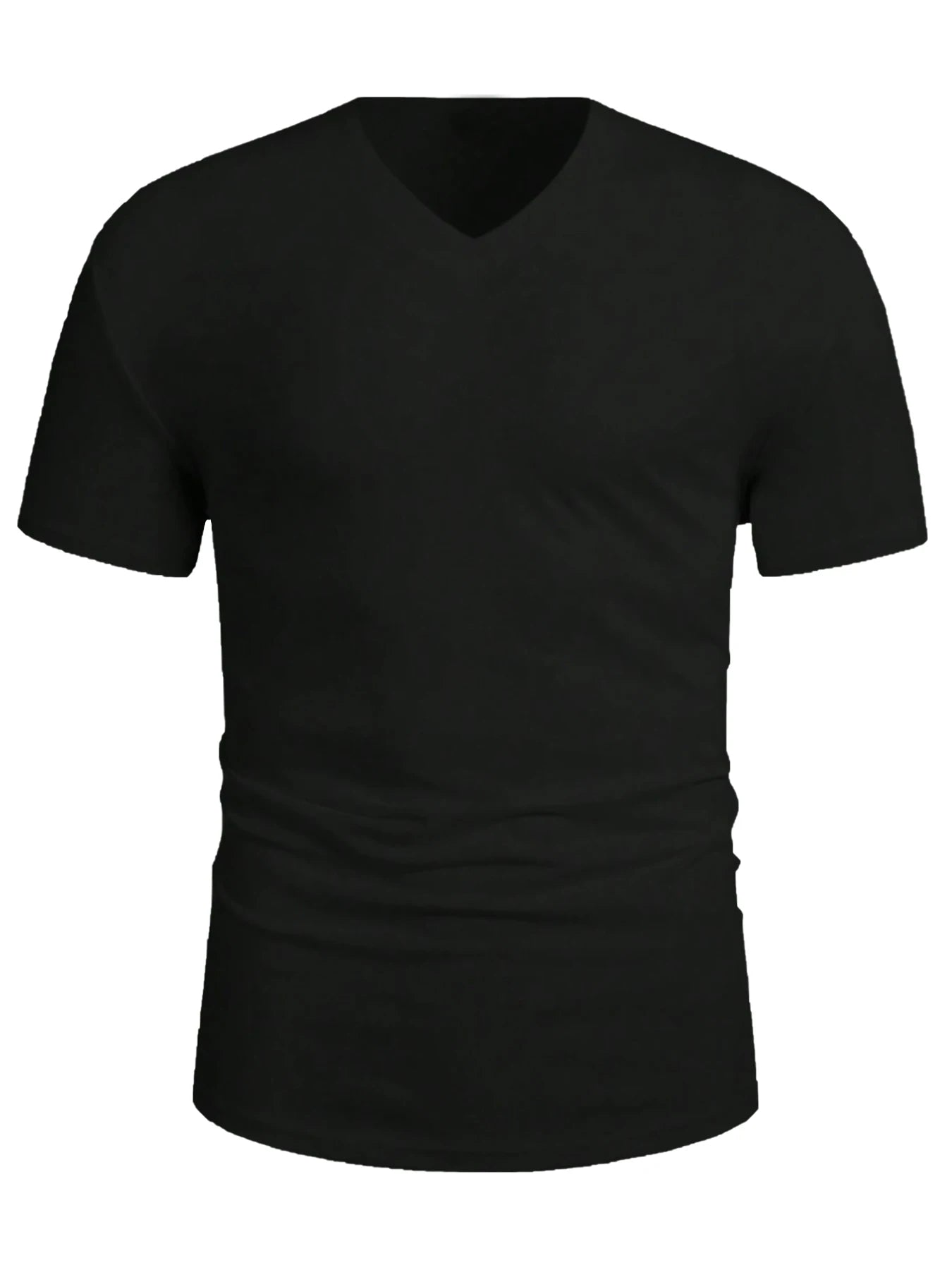 Men’s Slim Fit V Neck T Shirt – Casual Short Sleeve Cotton Tee