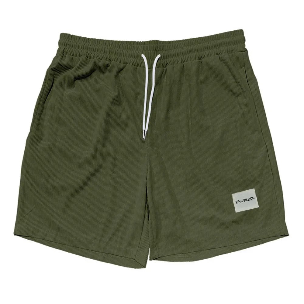 Men’s Casual Corduroy Shorts – Drawstring Summer Streetwear