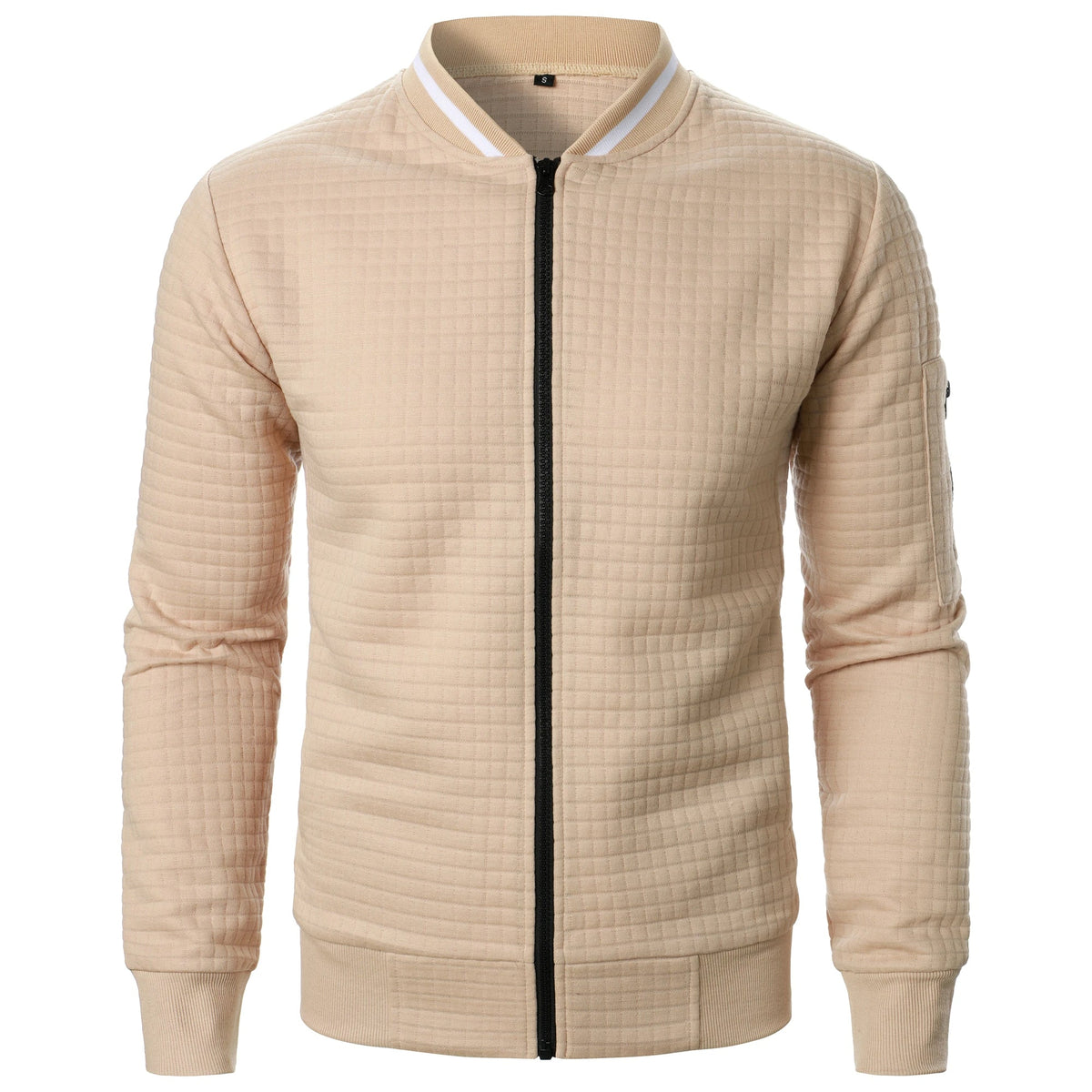 The Harlow Cotton Cardigan for Men – Tailored with Zip