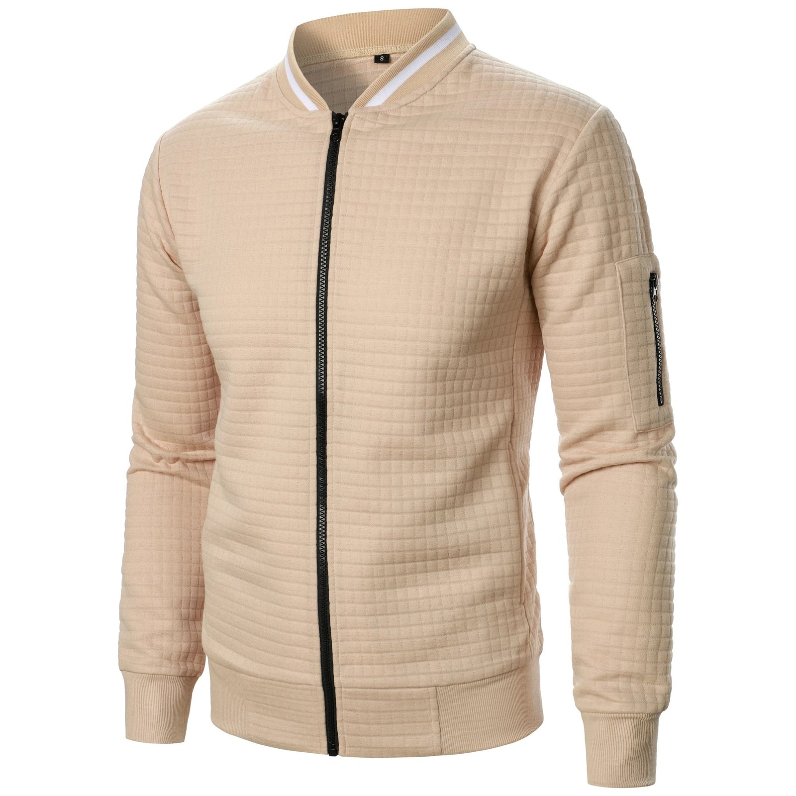 The Harlow Cotton Cardigan for Men – Tailored with Zip
