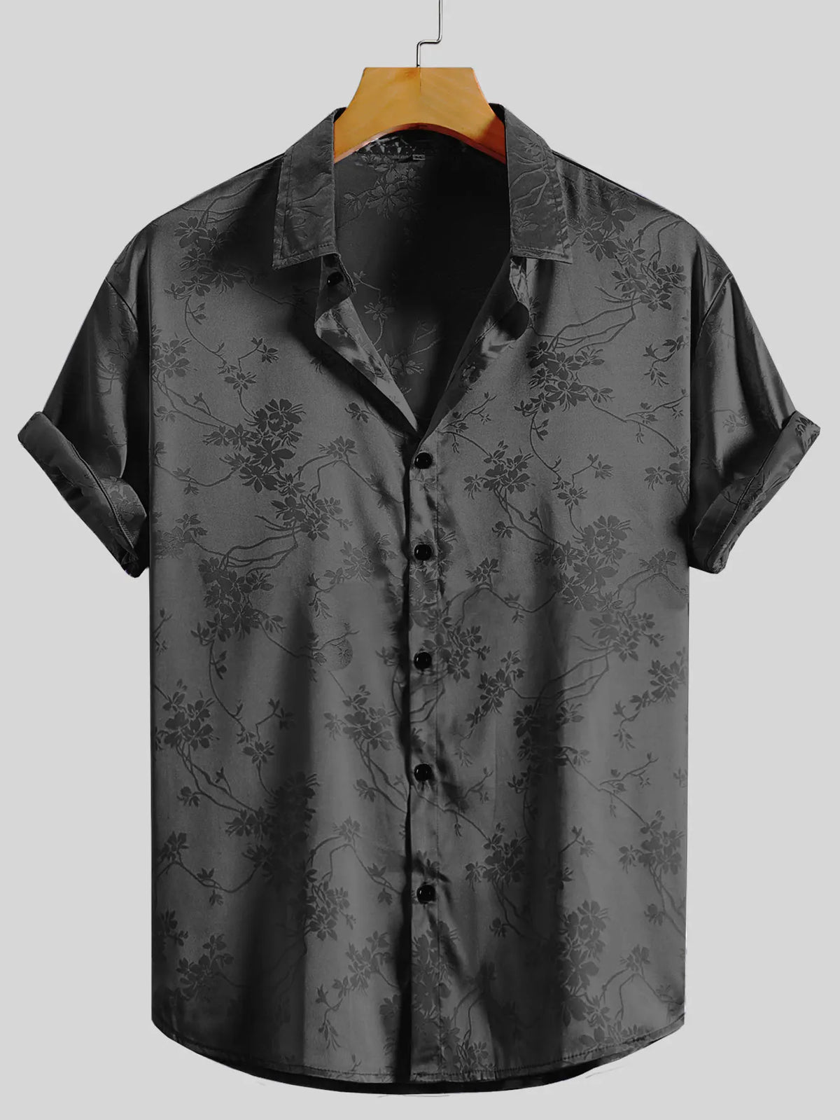 Men’s Embroidered Casual Button Up Summer Shirt