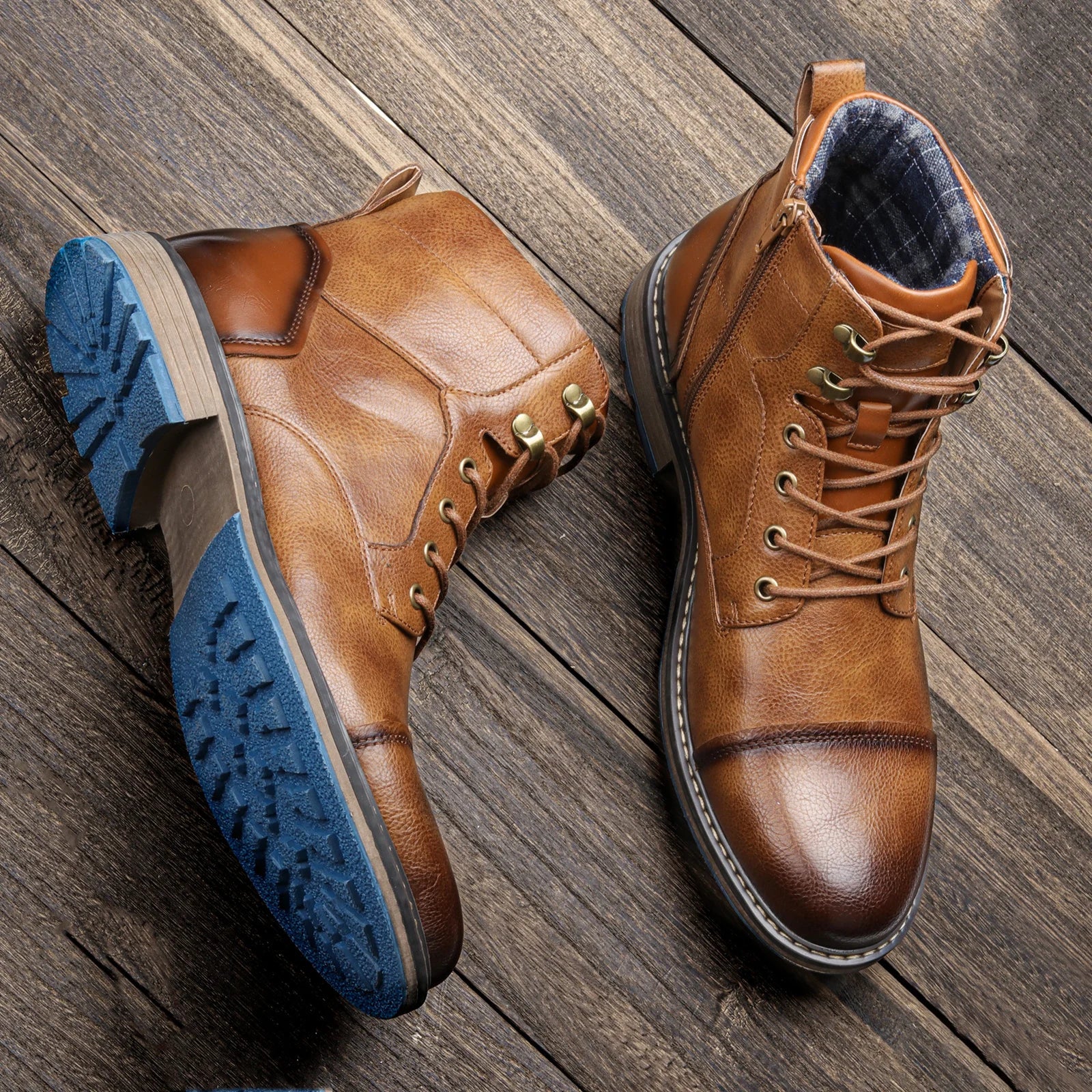 The Derbyshire Men's Rugged Adventure Outdoor Leather Boots