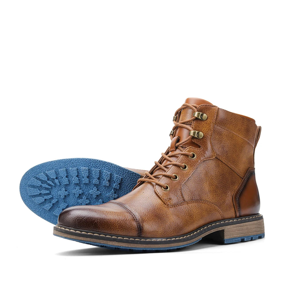 The Derbyshire Men's Rugged Adventure Outdoor Leather Boots