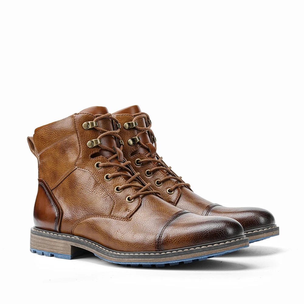 The Derbyshire Men&#39;s Rugged Adventure Outdoor Leather Boots