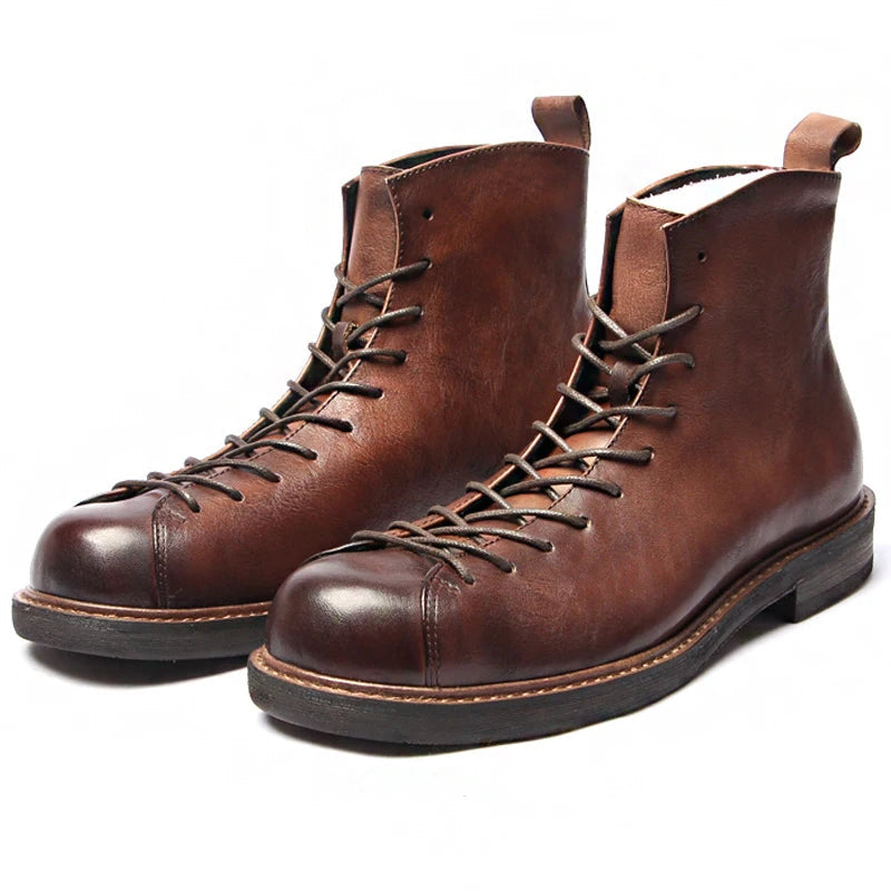 The Cranleigh Men's Outdoor Rustic Lace Up Leather Boots