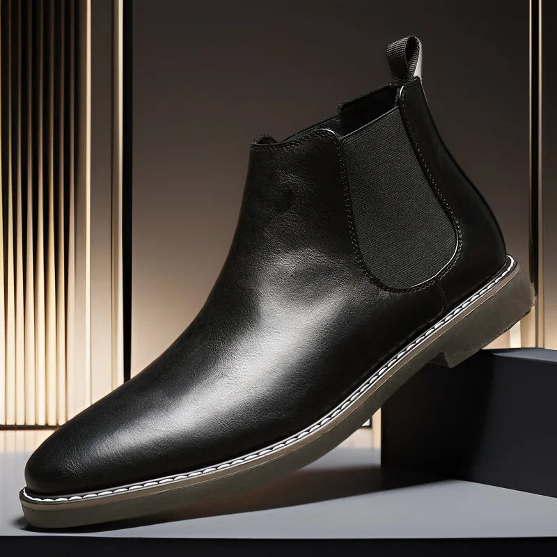 The Fort William Men's Stylish Comfortable Leather Chelsea Boots