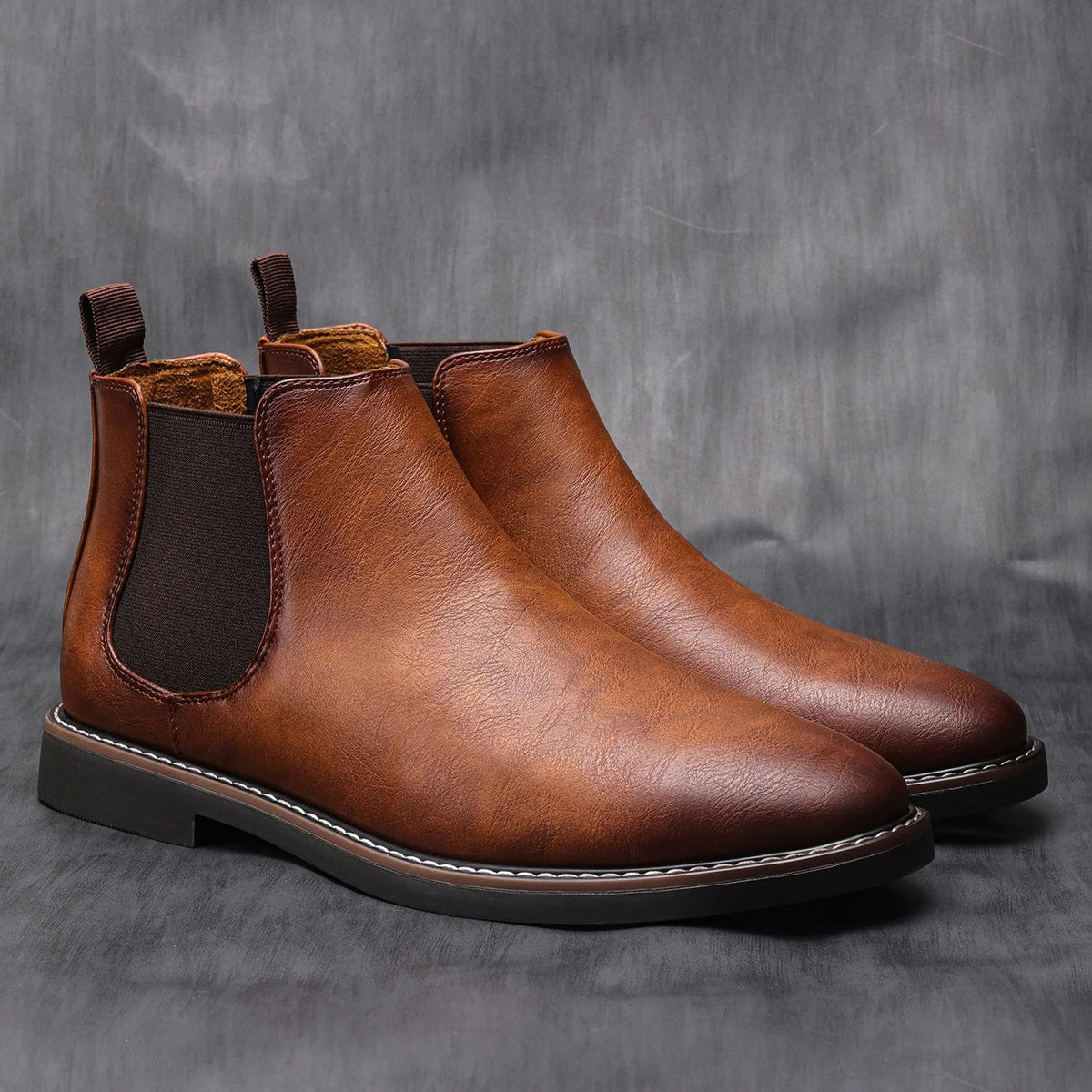 The Staffordshire Men&#39;s Classic Leather Chelsea Ankle Boots