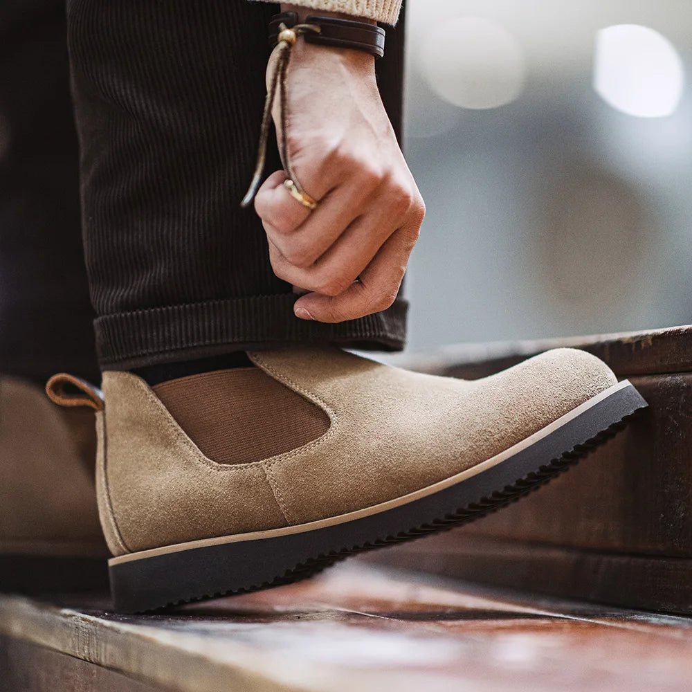The Orkney Men's Street Style Suede Chelsea Shoes