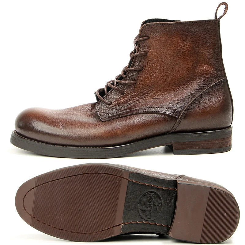 The Colchester Men's Elegant Vintage Leather Boots