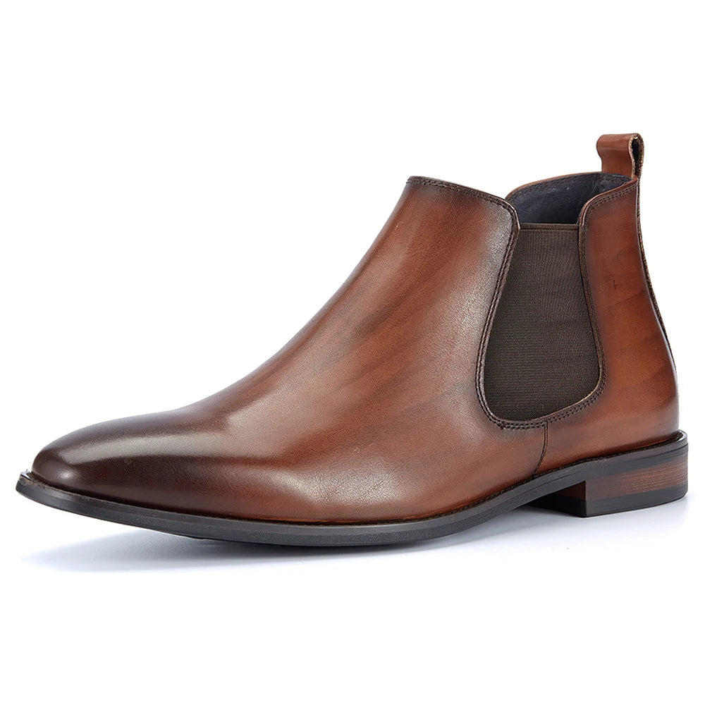 The Kirkwall Men's Polished Leather Smart Chelsea Boots