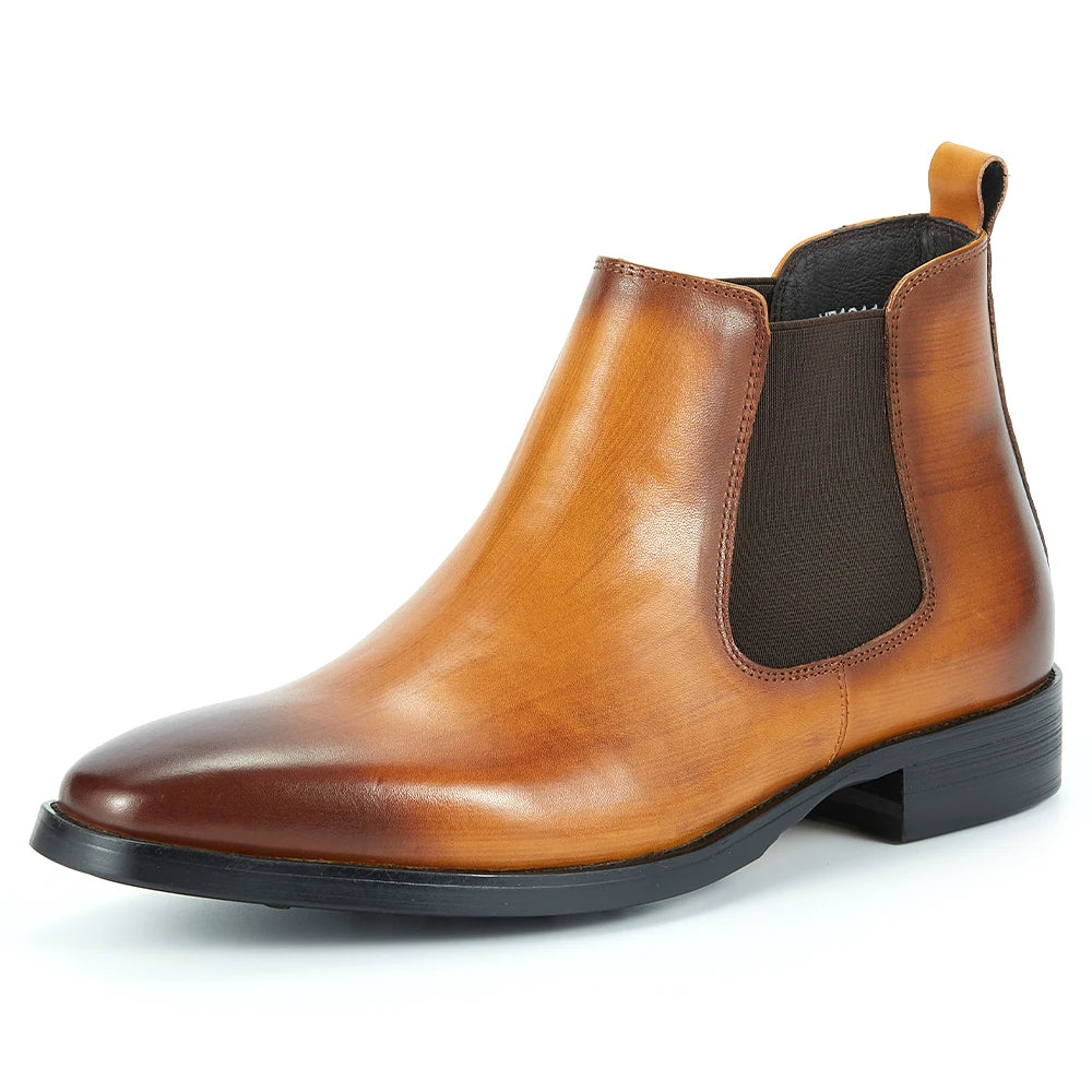 The Kirkwall Men's Polished Leather Smart Chelsea Boots