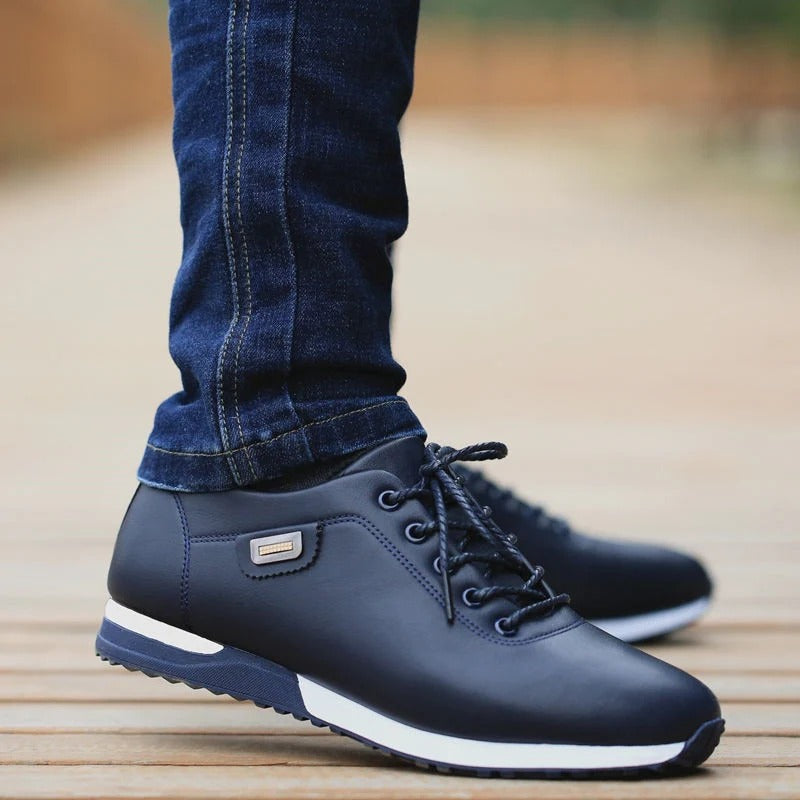 The Bond Street Men’s Orthopedic Shoes Leather Sneakers