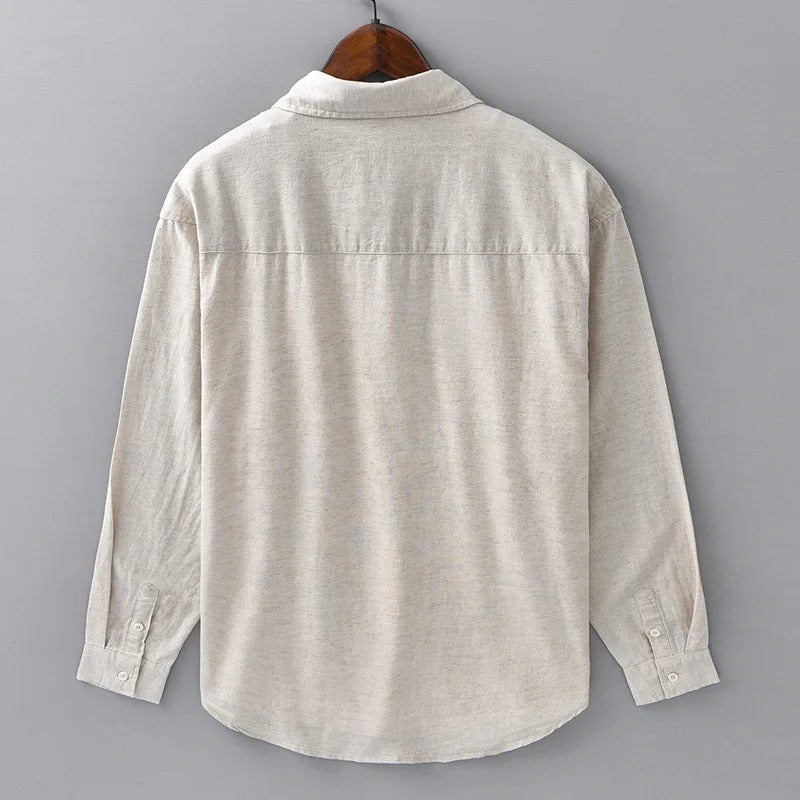 Men’s Casual Linen Shirt – Lightweight Summer Top