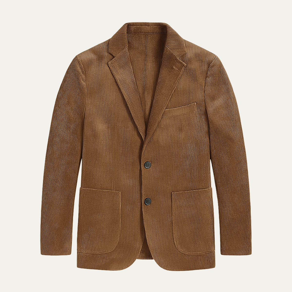 The Porto Cervo Men's Casual Two Button Corduroy Blazer Jacket