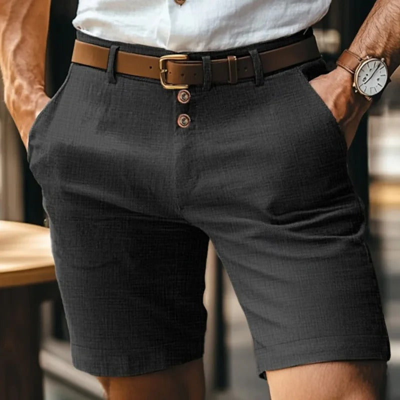 Men’s Linen Shorts – Smart Casual Summer Beach Shorts
