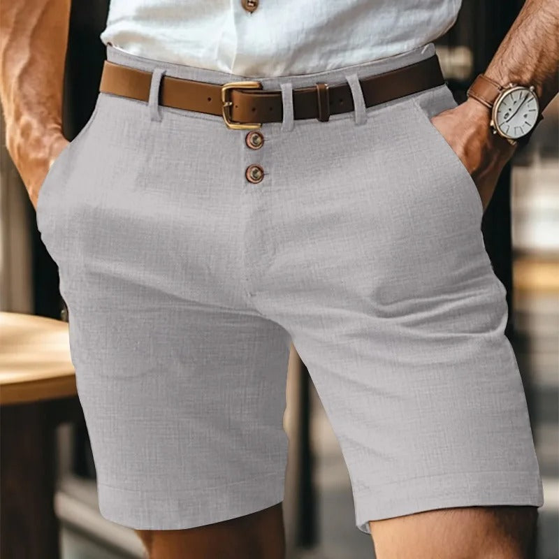 Men’s Linen Shorts – Smart Casual Summer Beach Shorts