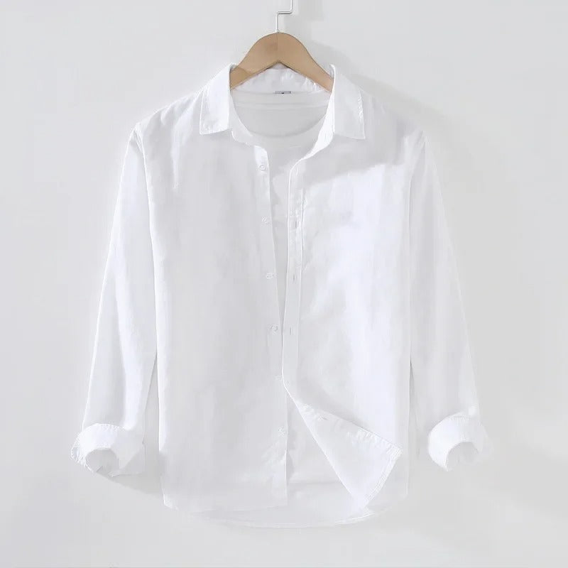 Men’s Casual Linen Shirt – Lightweight Summer Top