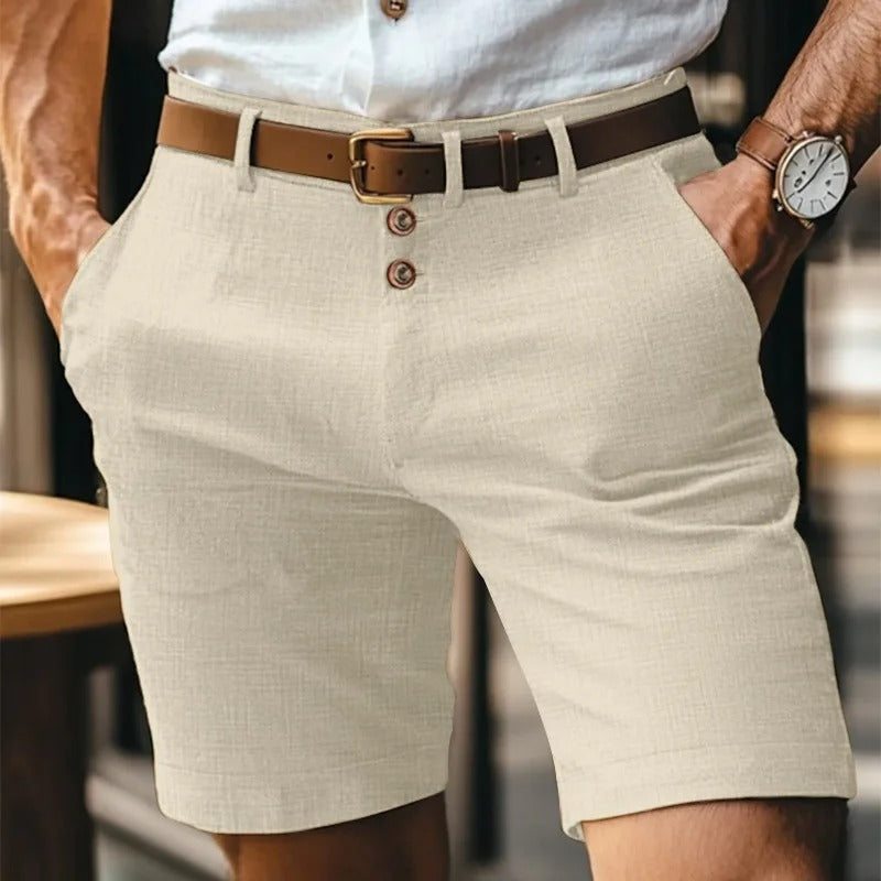 Men’s Linen Shorts – Smart Casual Summer Beach Shorts